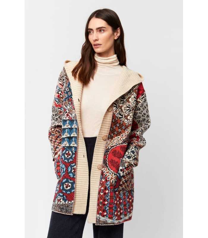 Chaqueta Punto Estampada Aldo Martins Mujer
