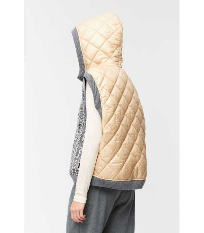 Chaleco Punto Combinado Aldo Martins Mujer