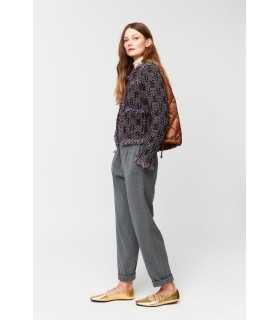 Chaqueta Combinada Estampada Aldo Martins Mujer