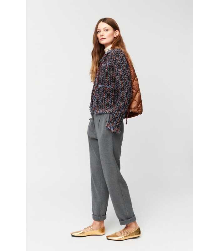 Chaqueta Combinada Estampada Aldo Martins Mujer