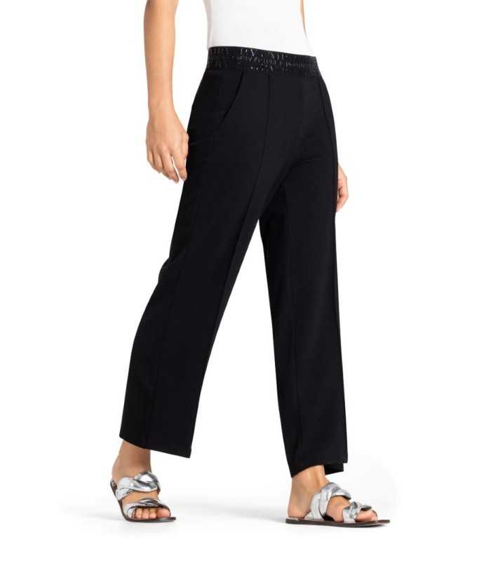 Pantalón CAMERON Recto Culotte Negro Cambio Mujer