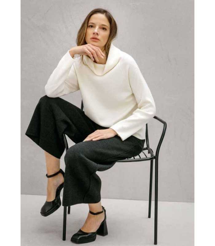 Suéter Verde Militar Lana Maria Bellentani Mujer