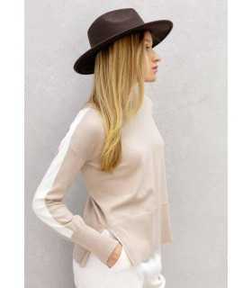 Suéter Beige Maria Bellentani Mujer