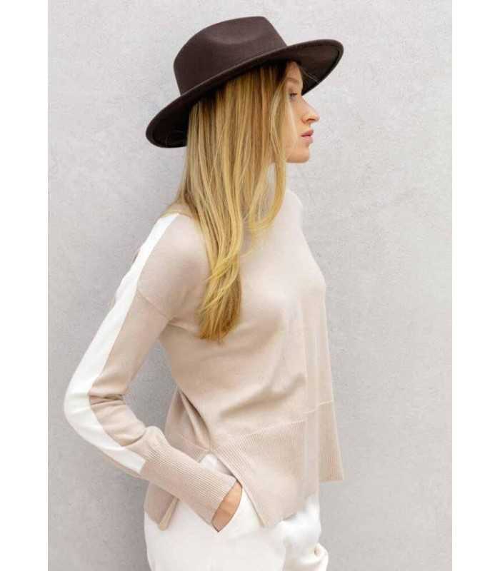 Suéter Beige Maria Bellentani Mujer