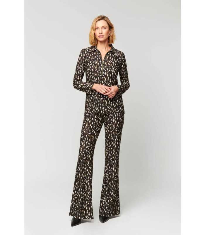 Pantalón Estampado Manchas Luis Civit Mujer