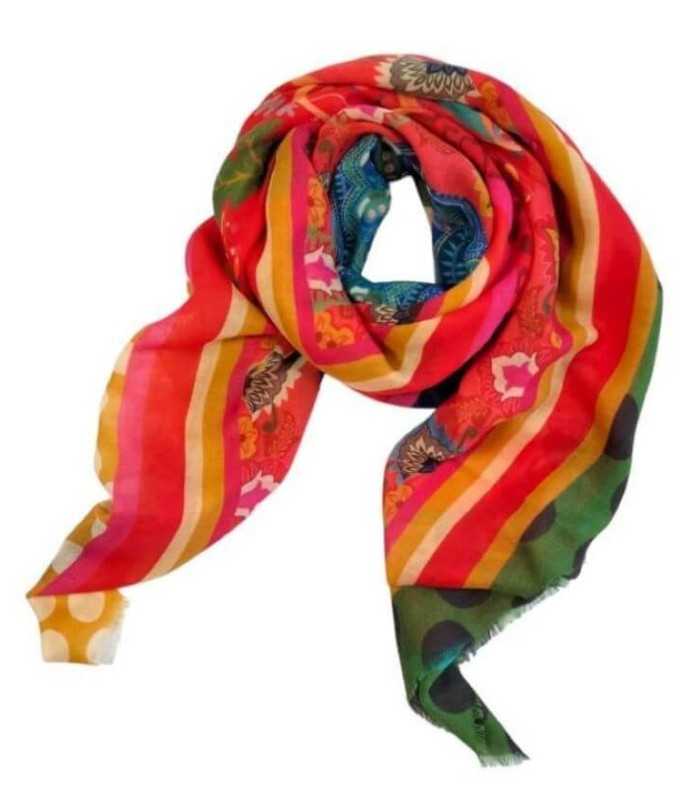 Chal Estampado Lunares Noga Mujer