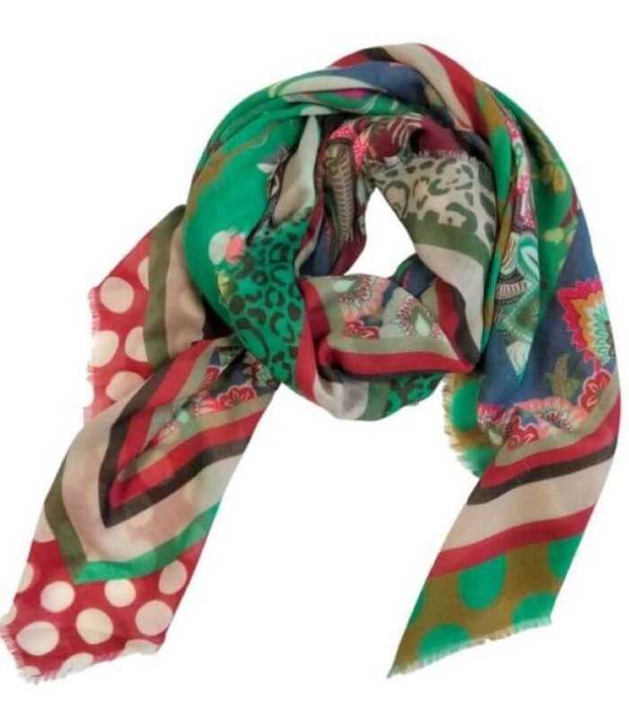 Chal Estampado Lunares Noga Mujer