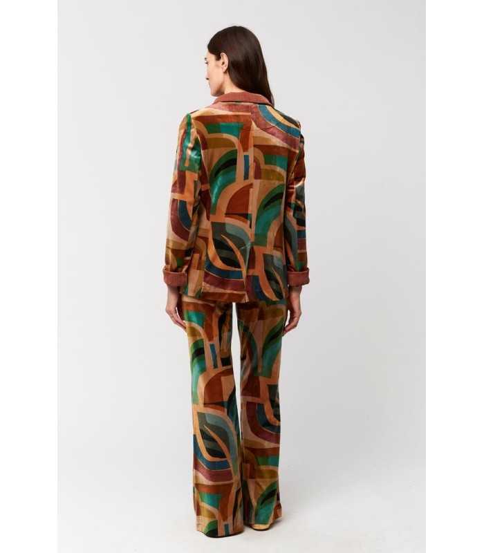 Chaqueta Terciopelo Estampada Aldo Martins Mujer