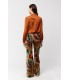 Pantalón Terciopelo Estampado Aldo Martins Mujer