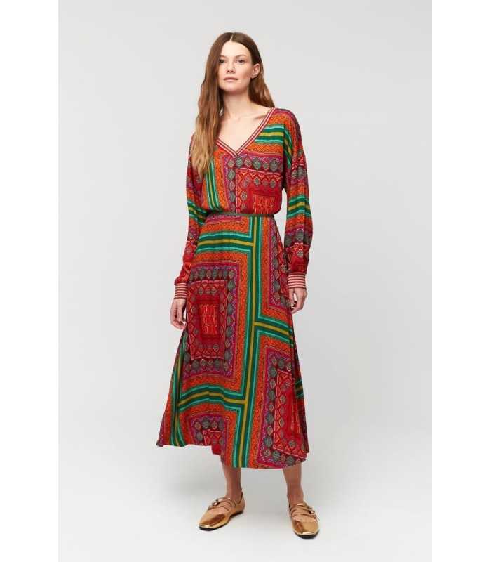 Blusón Punto Estampado Aldo Martins Mujer