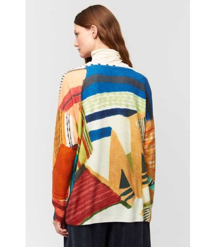 Suéter Punto Estampado Aldo Martins Mujer