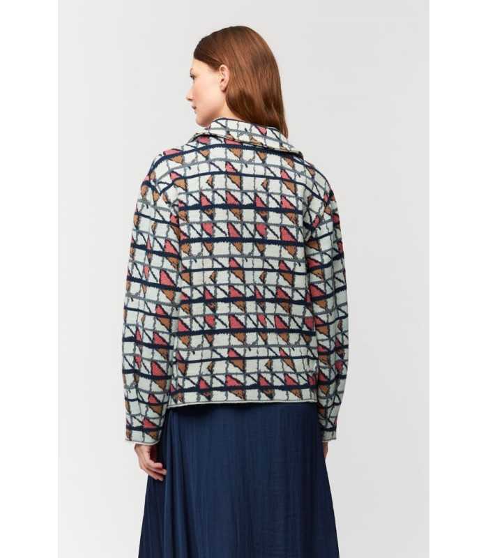 Chaqueta Estampado Geométrico Aldo Martins Mujer