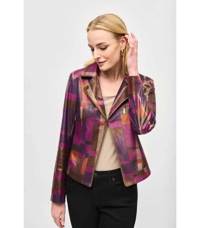 Chaqueta Ante Metalizada Joseph Ribkoff Mujer