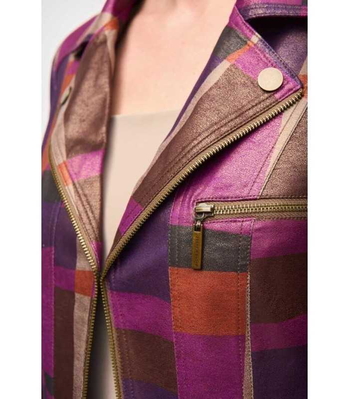 Chaqueta Ante Metalizada Joseph Ribkoff Mujer