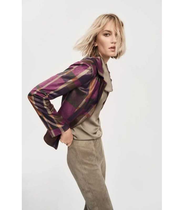 Chaqueta Ante Metalizada Joseph Ribkoff Mujer