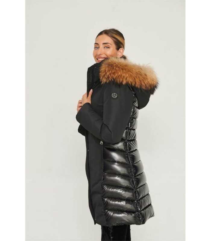 Plumas Acolchado Negro Henry Arroway Mujer