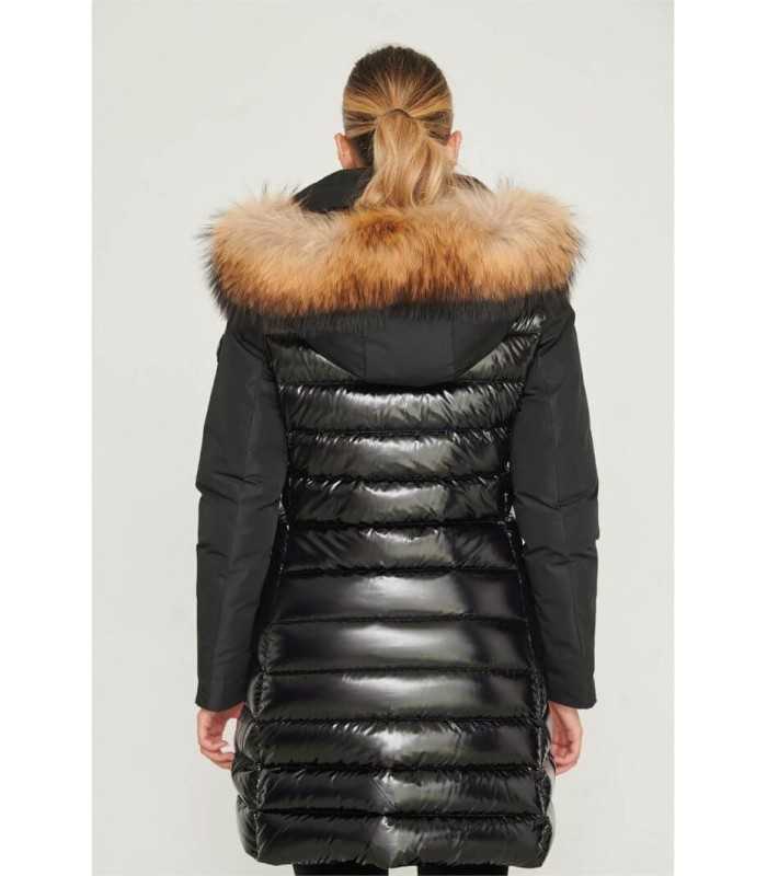 Plumas Acolchado Negro Henry Arroway Mujer