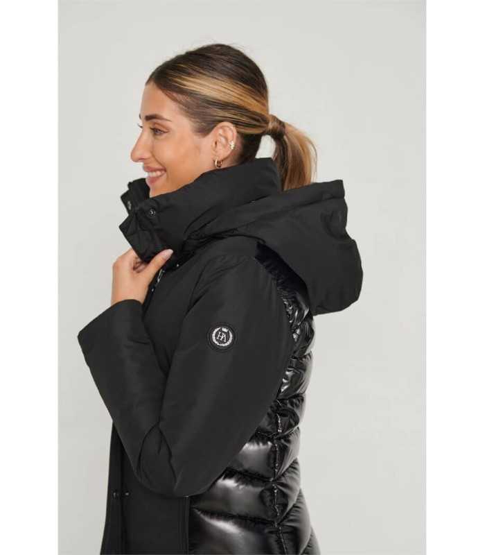 Plumas Acolchado Negro Henry Arroway Mujer