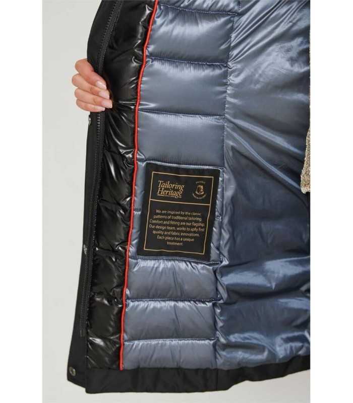 Plumas Acolchado Negro Henry Arroway Mujer