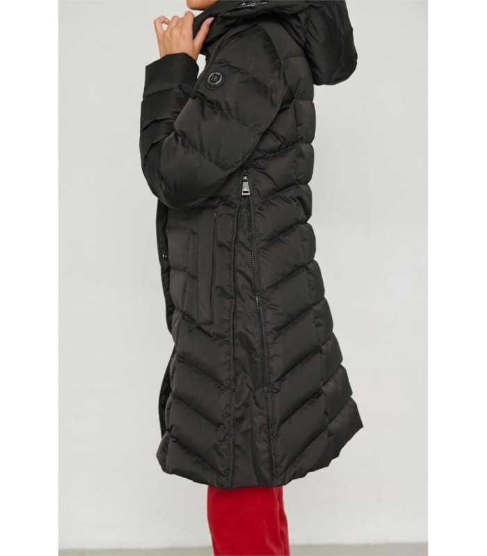 Plumífero Largo Negro Henry Arroway Mujer