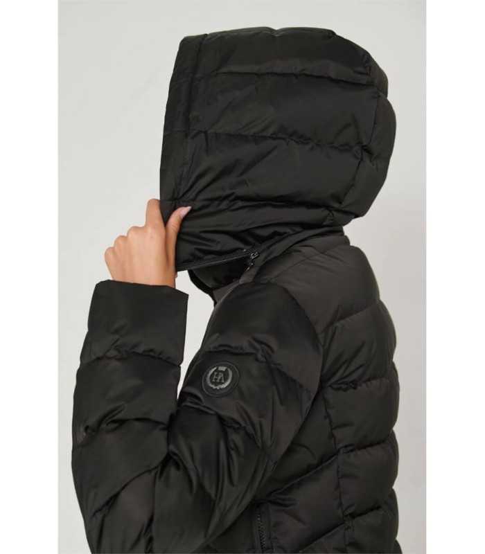 Plumífero Largo Negro Henry Arroway Mujer