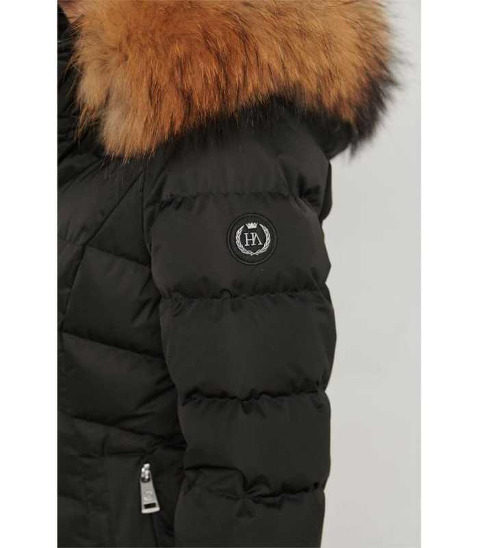 Plumífero Largo Negro Henry Arroway Mujer