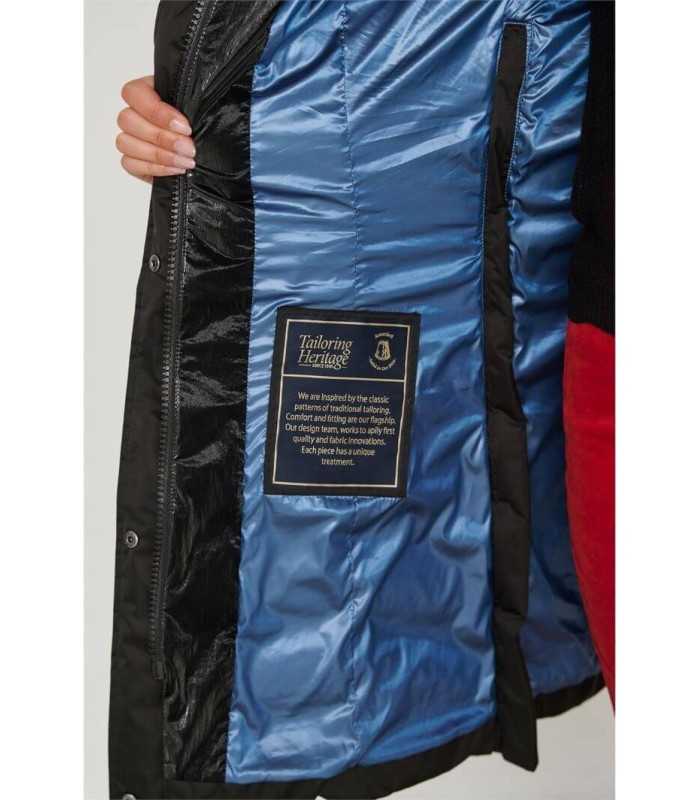 Plumífero Largo Negro Henry Arroway Mujer