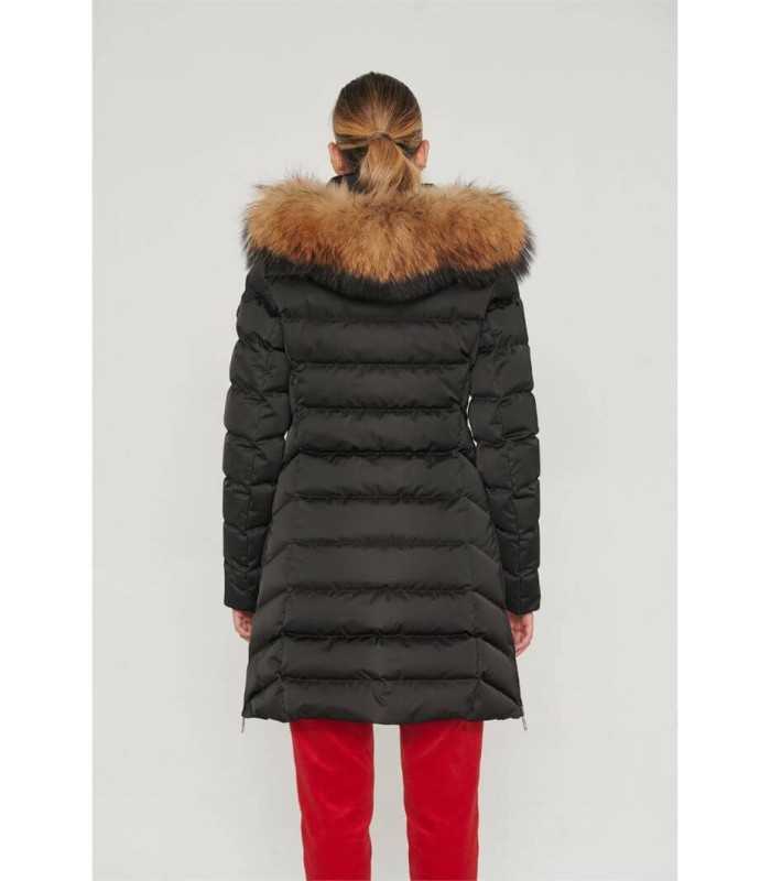 Plumífero Largo Negro Henry Arroway Mujer