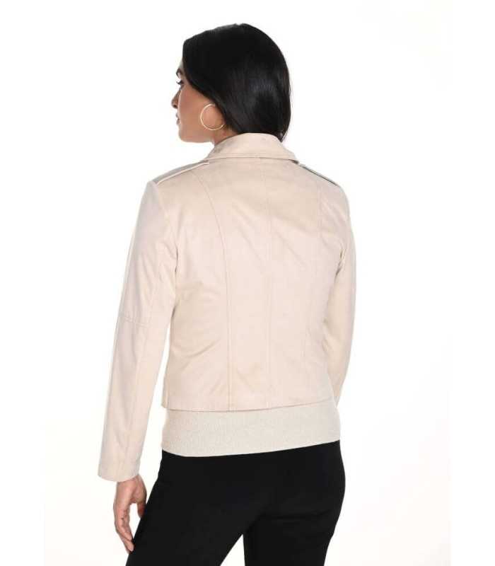 Chaqueta Beige Ante Frank Lyman Mujer