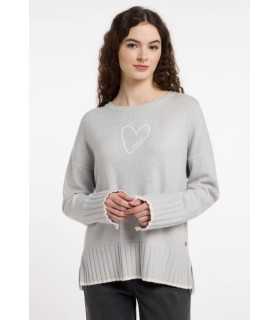 Suéter Gris Corazón Frieda Freddies Mujer
