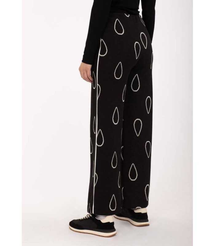 Pantalón Negro Gotas Anna Mora Mujer