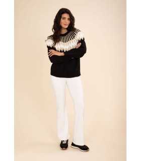 Pantalón Punto Blanco Anna Mora Mujer