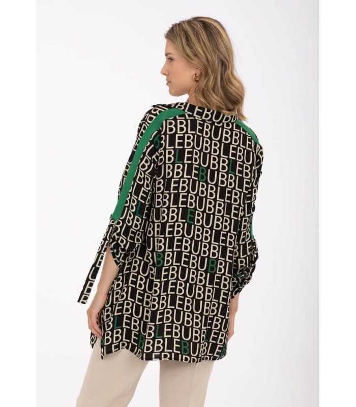 Camisa Letras Verdes Anna Mora Mujer