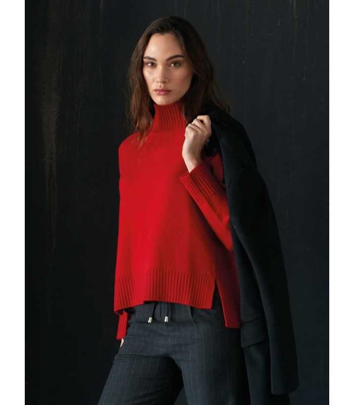 Suéter Punto Rojo Trovels Mujer