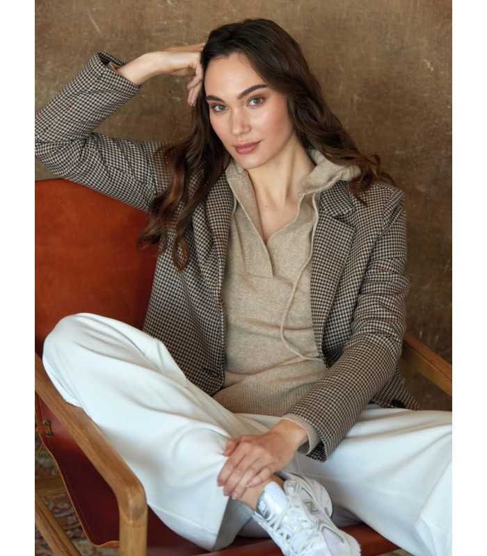 Suéter Camel Capucha Trovels Mujer