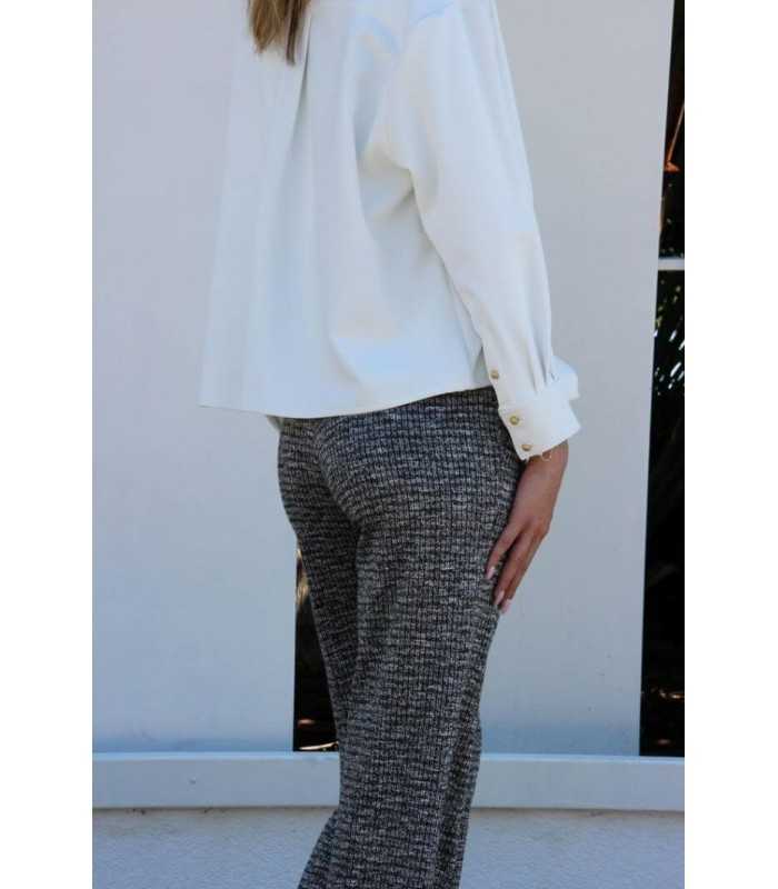 Pantalón Punto Estampado Kleymac Mujer