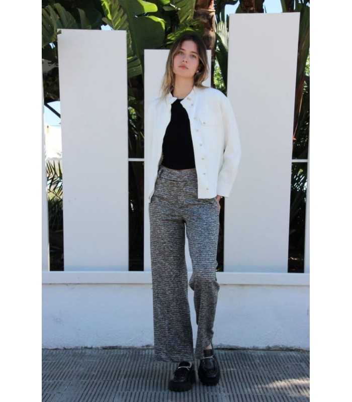 Pantalón Punto Estampado Kleymac Mujer