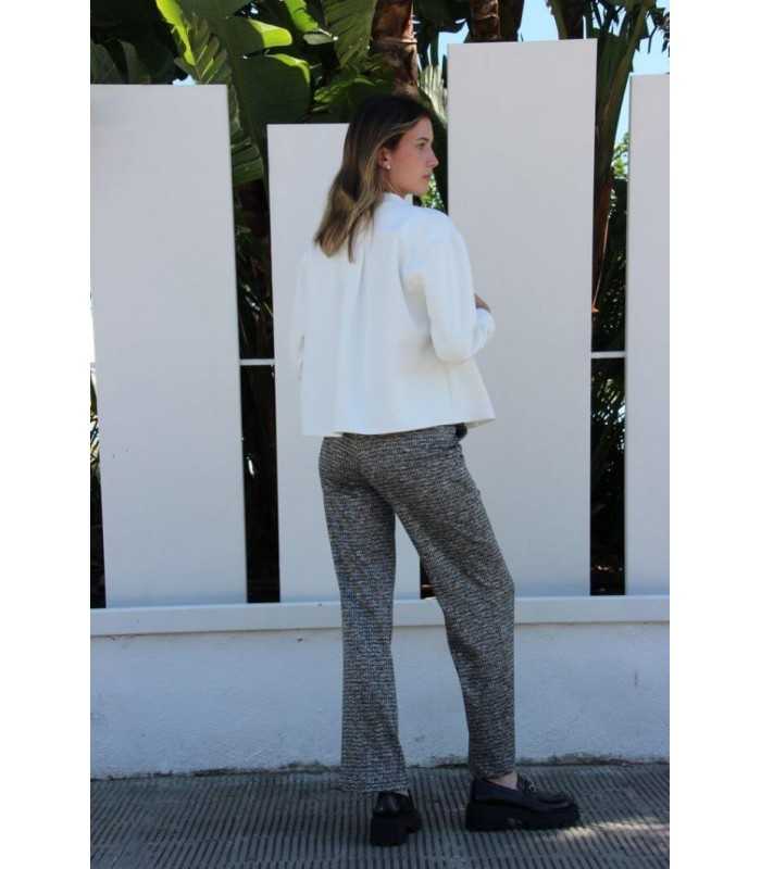 Pantalón Punto Estampado Kleymac Mujer