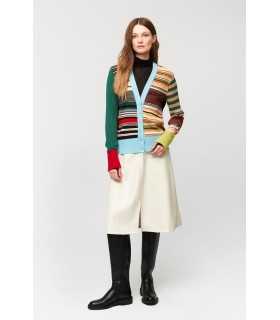 Chaqueta Estampada Rayas Aldo Martins Mujer