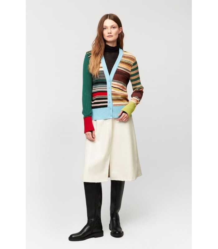 Chaqueta Estampada Rayas Aldo Martins Mujer