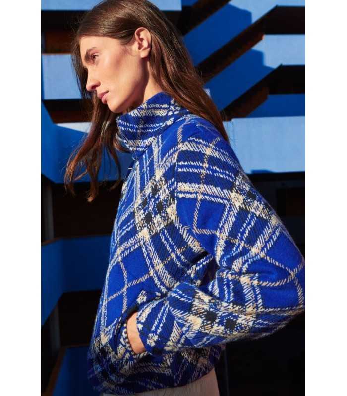 Chaqueta Estampada Cuadros Aldo Martins Mujer