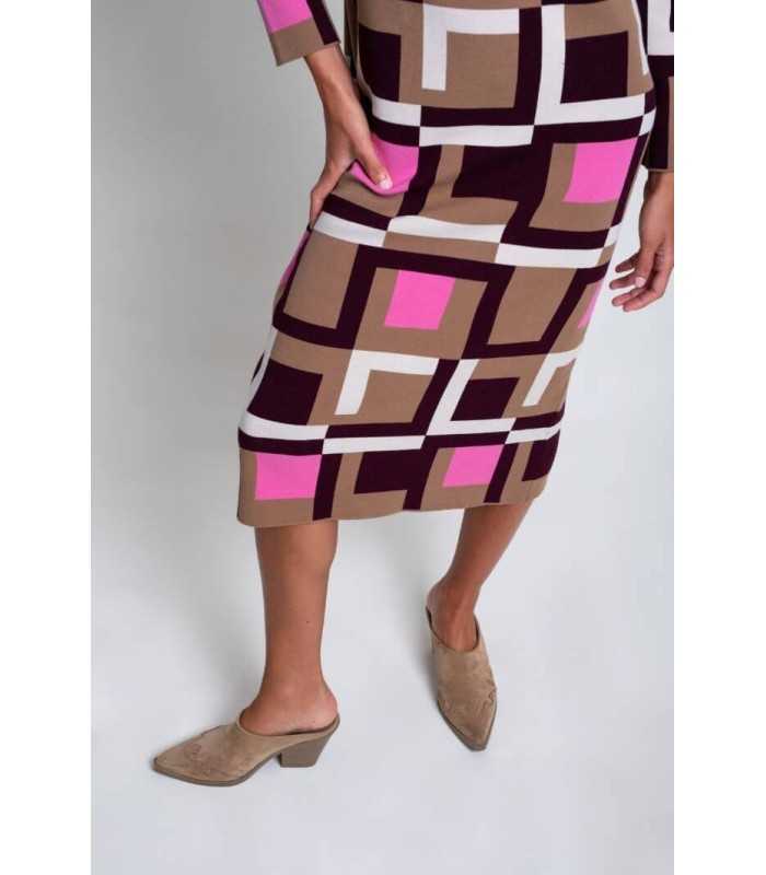 Vestido Cuadros Amarillo Pisonero Mujer