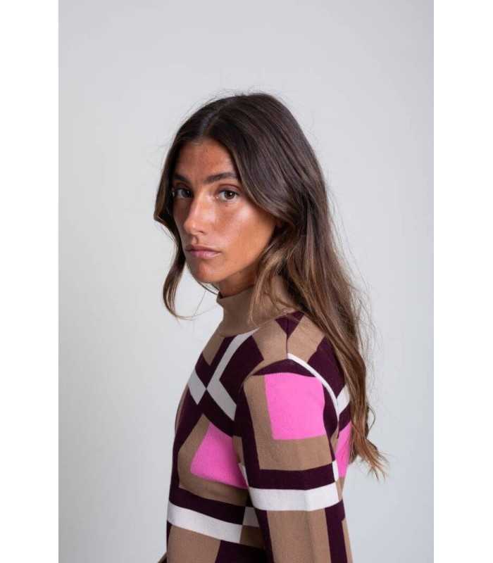 Vestido Cuadros Amarillo Pisonero Mujer