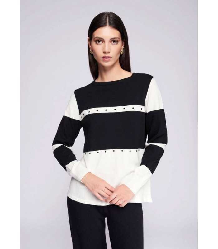 Suéter Blanco Negro Carmela Rosso Mujer