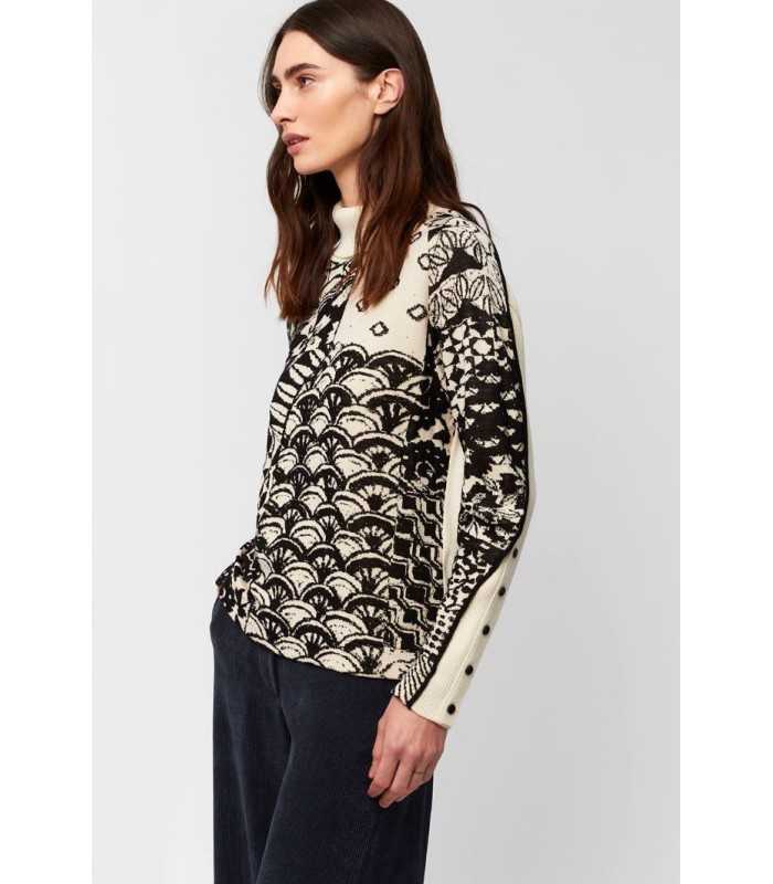 Suéter Crudo Negro Aldo Martins Mujer