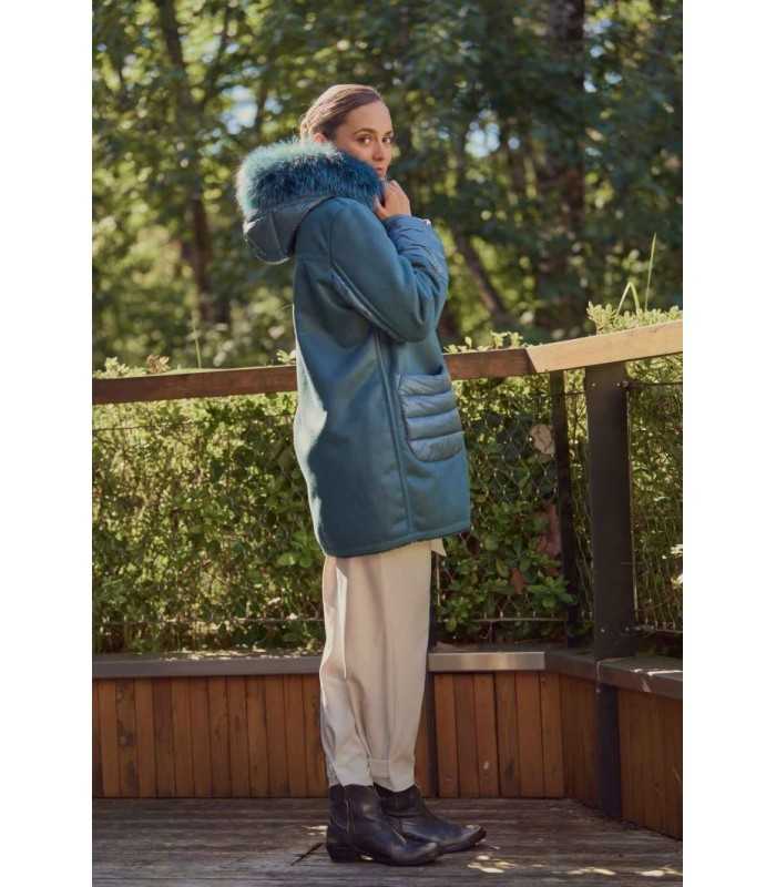 Parka Combinada Marino Donjaz Mujer