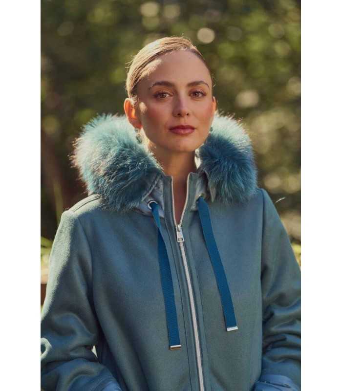 Parka Combinada Marino Donjaz Mujer