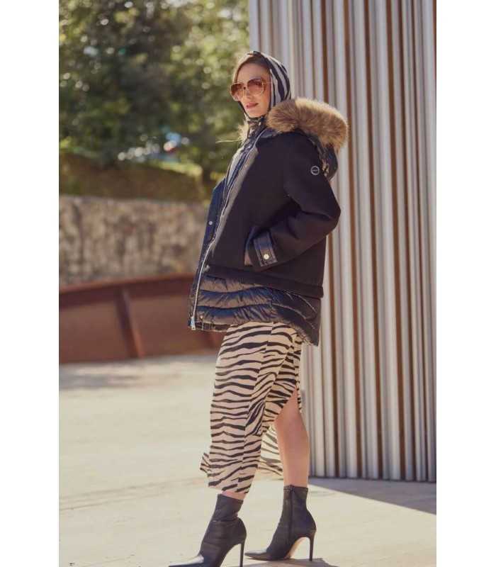 Parka Neopreno Rojo Guateada Donjaz Mujer