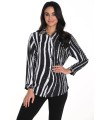 Camisa Estampada Ondas Frank Lyman Mujer