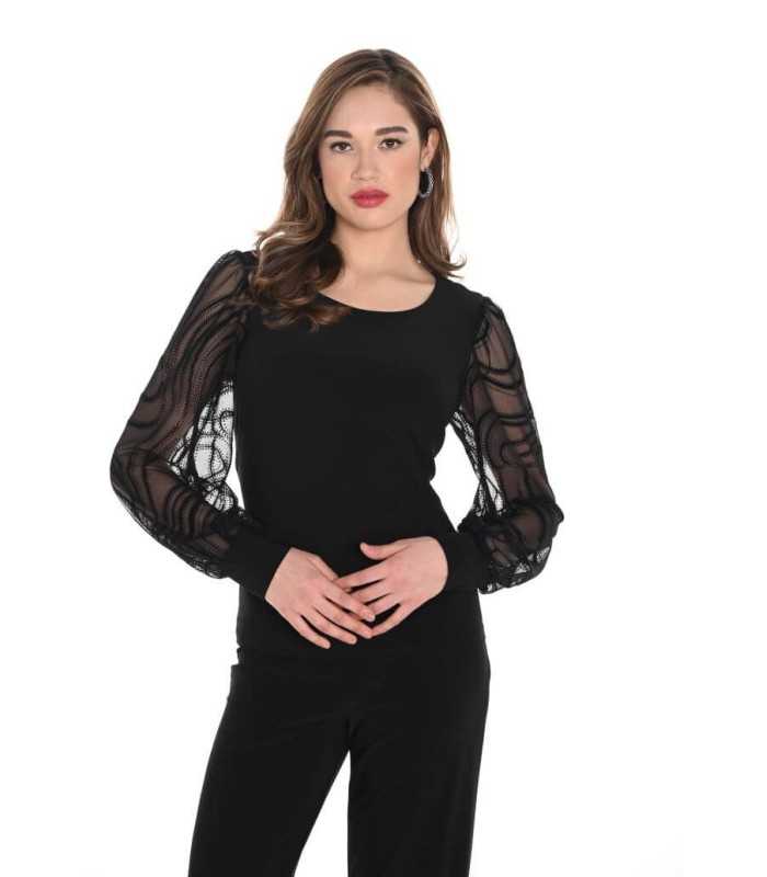 Top Negro Frank Lyman Mujer